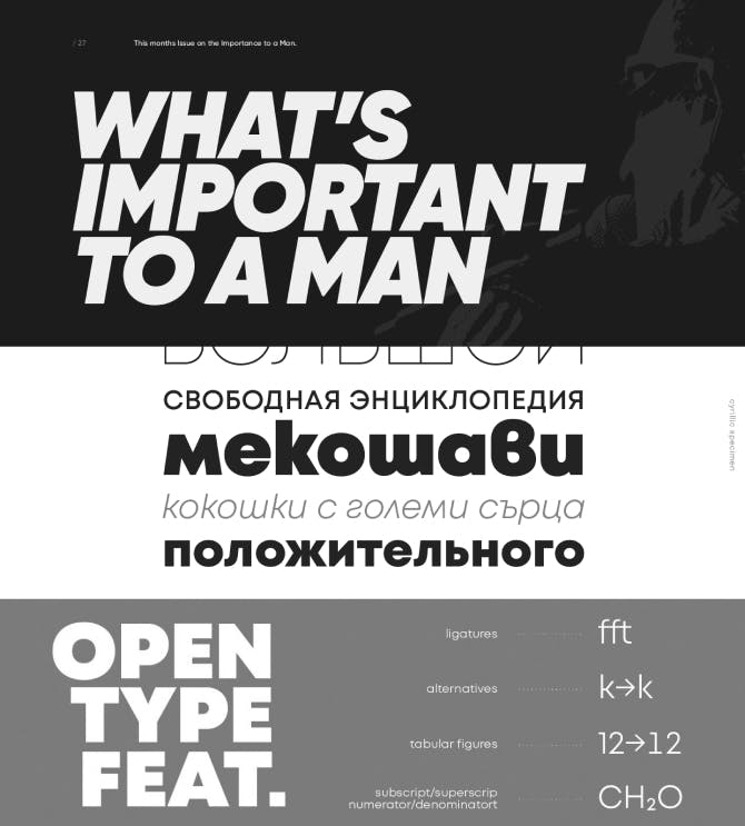 Mont Typography Samples